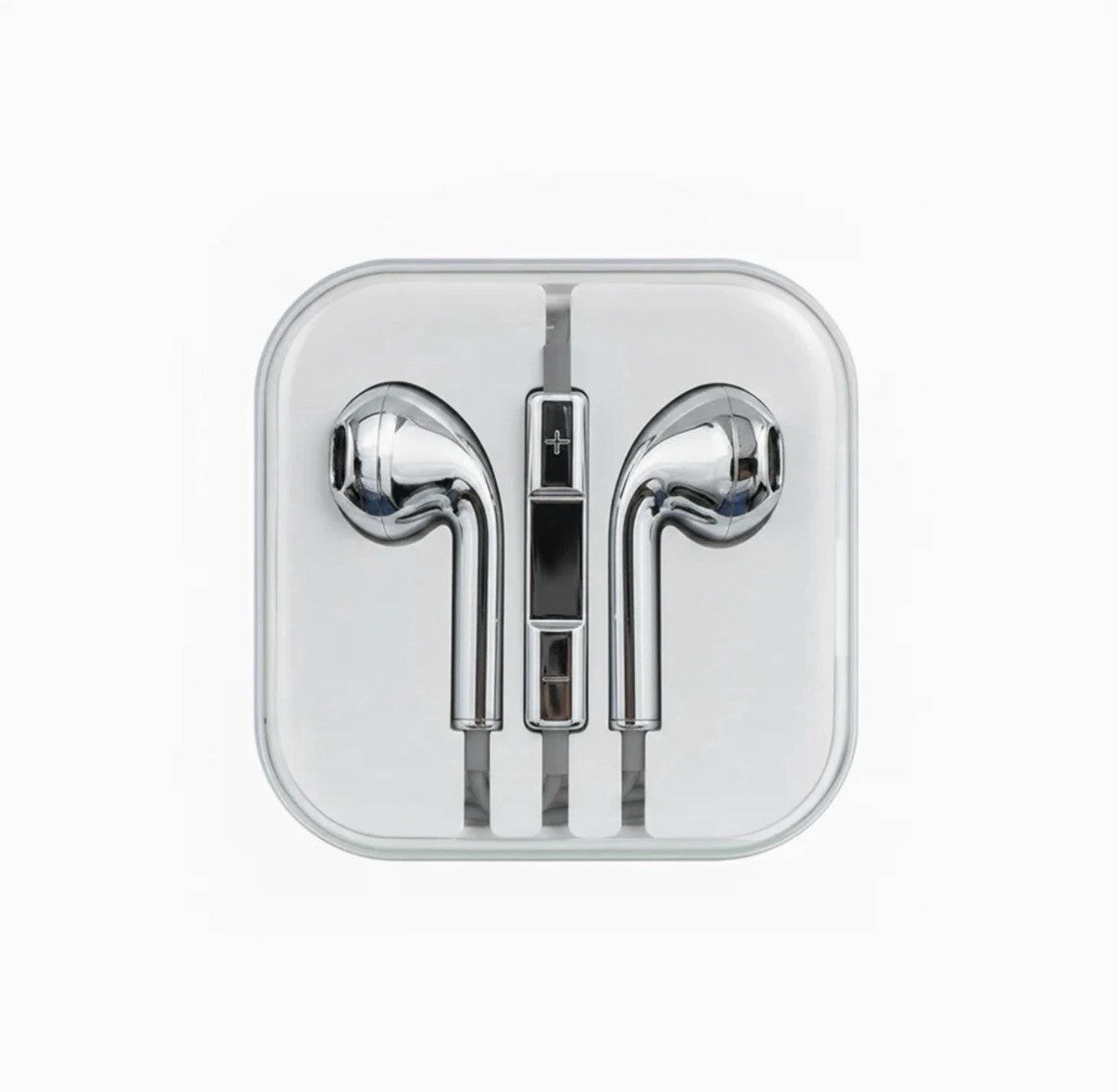 Chrome Silver Wired Earphones Earbuds w/ Mic & Volume Control USB C port